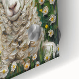 Close-up of a vibrant acrylic glass artwork depicting various animals in a colorful design, showcasing intricate details and vivid colors, ideal for home decor.