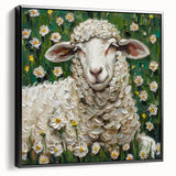 Framed canvas art showcasing a vibrant animal design with a black frame, highlighting intricate details and textures, perfect for modern home decor.