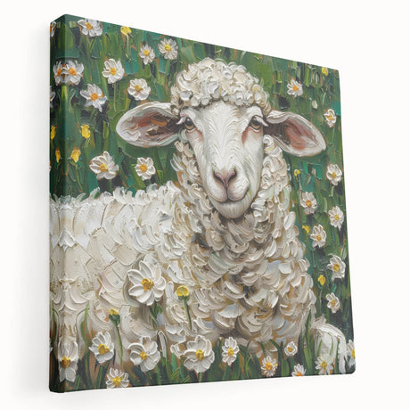 Stretched canvas featuring a vibrant animal-themed design, showcasing detailed illustrations in bold colors, perfect for enhancing home decor or children's rooms.
