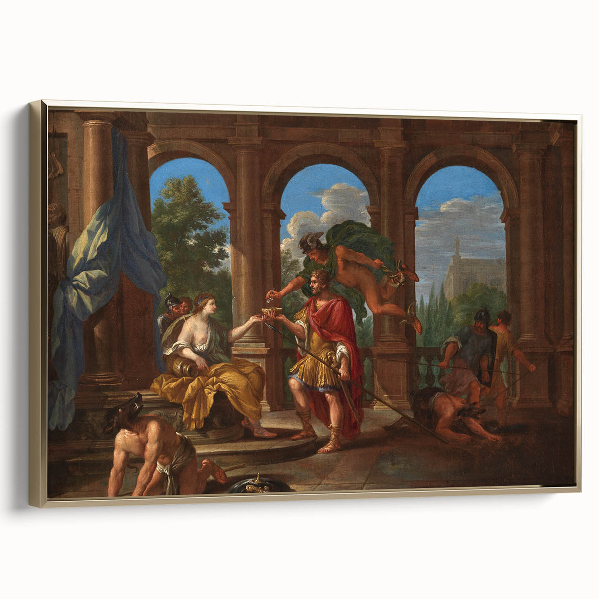 Classic Rococo Art Print – Timeless Antique Design for Home Décor