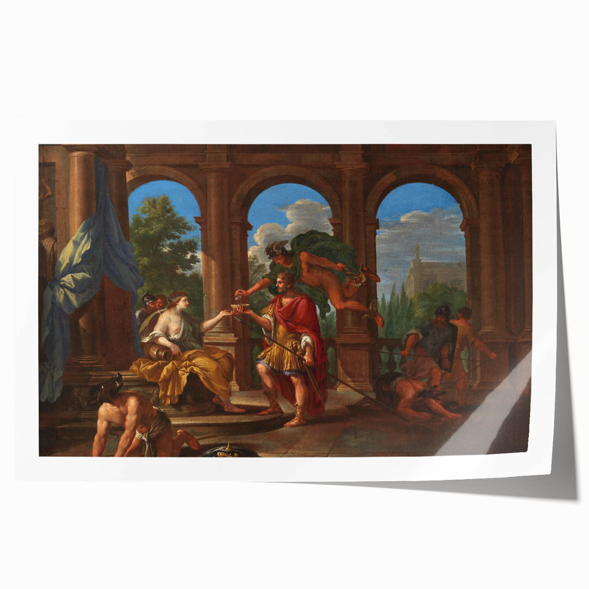 Classic Rococo Art Print – Timeless Antique Design for Home Décor