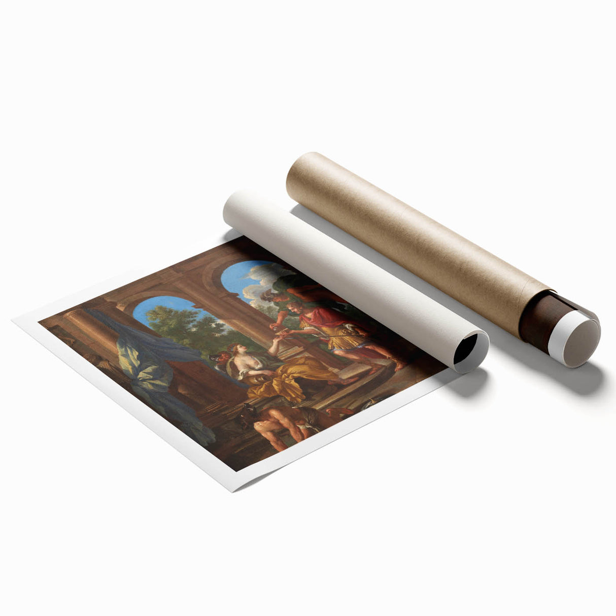 Classic Rococo Art Print – Timeless Antique Design for Home Décor