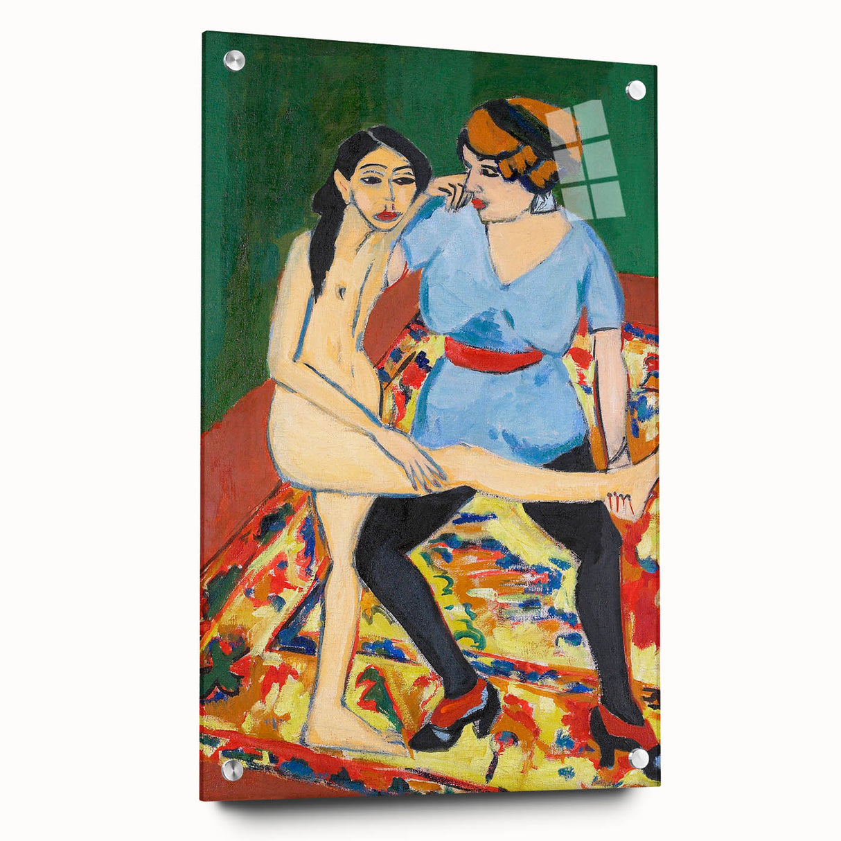 Vivid Expressionist Figures - Colorful Dance Training Canvas Print