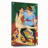 Vivid Expressionist Figures - Colorful Dance Training Canvas Print