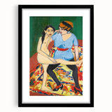 Vivid Expressionist Figures - Colorful Dance Training Canvas Print
