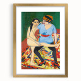 Vivid Expressionist Figures - Colorful Dance Training Canvas Print