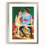 Vivid Expressionist Figures - Colorful Dance Training Canvas Print