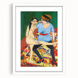 Vivid Expressionist Figures - Colorful Dance Training Canvas Print