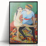 Vivid Expressionist Figures - Colorful Dance Training Canvas Print