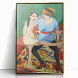 Vivid Expressionist Figures - Colorful Dance Training Canvas Print