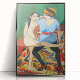 Vivid Expressionist Figures - Colorful Dance Training Canvas Print