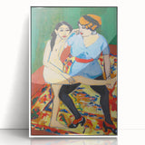 Vivid Expressionist Figures - Colorful Dance Training Canvas Print