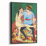 Vivid Expressionist Figures - Colorful Dance Training Canvas Print