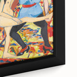 Vivid Expressionist Figures - Colorful Dance Training Canvas Print