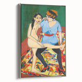 Vivid Expressionist Figures - Colorful Dance Training Canvas Print