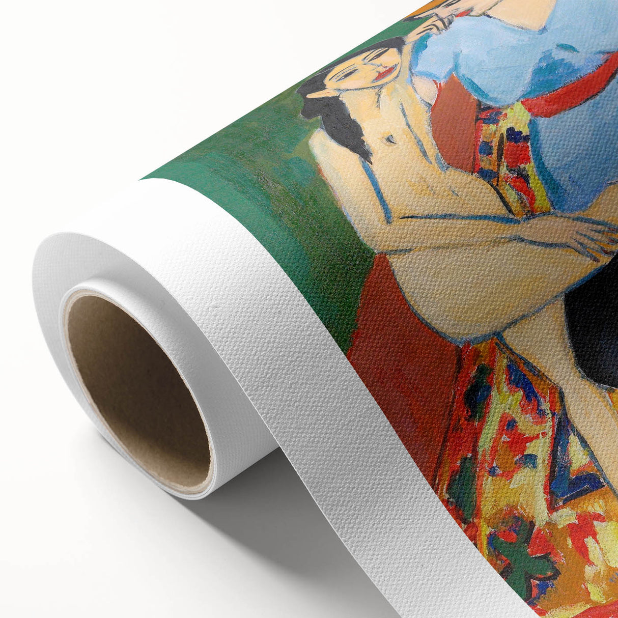 Vivid Expressionist Figures - Colorful Dance Training Canvas Print
