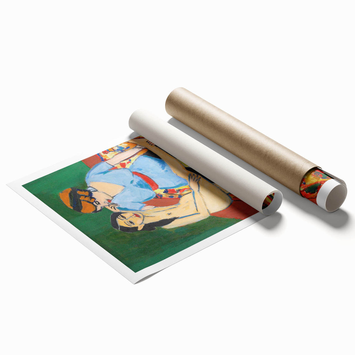 Vivid Expressionist Figures - Colorful Dance Training Canvas Print