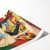 Vivid Expressionist Figures - Colorful Dance Training Canvas Print