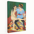 Vivid Expressionist Figures - Colorful Dance Training Canvas Print