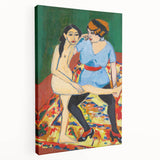 Vivid Expressionist Figures - Colorful Dance Training Canvas Print