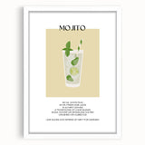 Abstract art print featuring swirling patterns in muted earth tones, framed with a white mat, suitable for dining room decor.