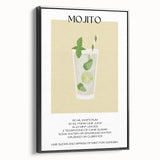 Black and white vintage poster art of a landscape on framed canvas, ideal for bedroom wall decor.