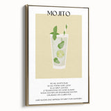 Framed canvas featuring a vintage poster art of a black and white landscape, ideal for bedroom wall art.