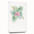 Girls Room Wall Art – Tropical Floral Watercolor Nursery Print