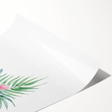 Girls Room Wall Art – Tropical Floral Watercolor Nursery Print