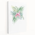 Girls Room Wall Art – Tropical Floral Watercolor Nursery Print
