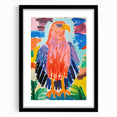 Stretched Canvas Art for Kids – Colorful Eagle Nursery Print