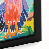 Stretched Canvas Art for Kids – Colorful Eagle Nursery Print