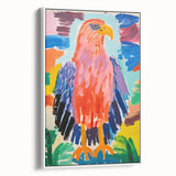 Stretched Canvas Art for Kids – Colorful Eagle Nursery Print