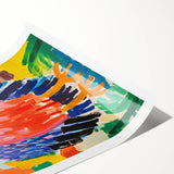 Stretched Canvas Art for Kids – Colorful Eagle Nursery Print