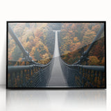 Framed acrylic artwork of a scenic landscape bridge view, featuring vibrant colors and intricate details, ideal for home or office decor. Perfect for nature lovers.