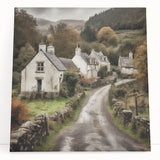 Stretched canvas wall art depicting a vibrant countryside landscape, showcasing rolling hills and a serene sky, perfect for home decor and nature lovers.
