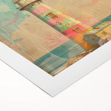 Lighthouse wall art on rolled canvas, showcasing vibrant colors and intricate details of the coastal scene, ideal for nautical-themed home decor.