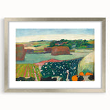 Modern Wall Art Print - Haystacks in Brittany by Gauguin - Pastoral Decor