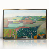 Modern Wall Art Print - Haystacks in Brittany by Gauguin - Pastoral Decor