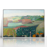Modern Wall Art Print - Haystacks in Brittany by Gauguin - Pastoral Decor