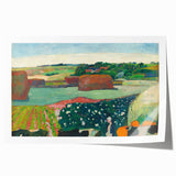 Modern Wall Art Print - Haystacks in Brittany by Gauguin - Pastoral Decor