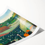 Modern Wall Art Print - Haystacks in Brittany by Gauguin - Pastoral Decor