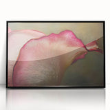 Large abstract wall art featuring vibrant floral patterns in a black acrylic frame, suitable for modern living room decor.