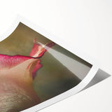 Extra large rolled print featuring line art flowers in black and white, ideal for large living room wall art.