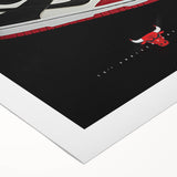 Nike Dunk SB Chicago Pop Art Wall Art – Bold Red, Black, White Canvas