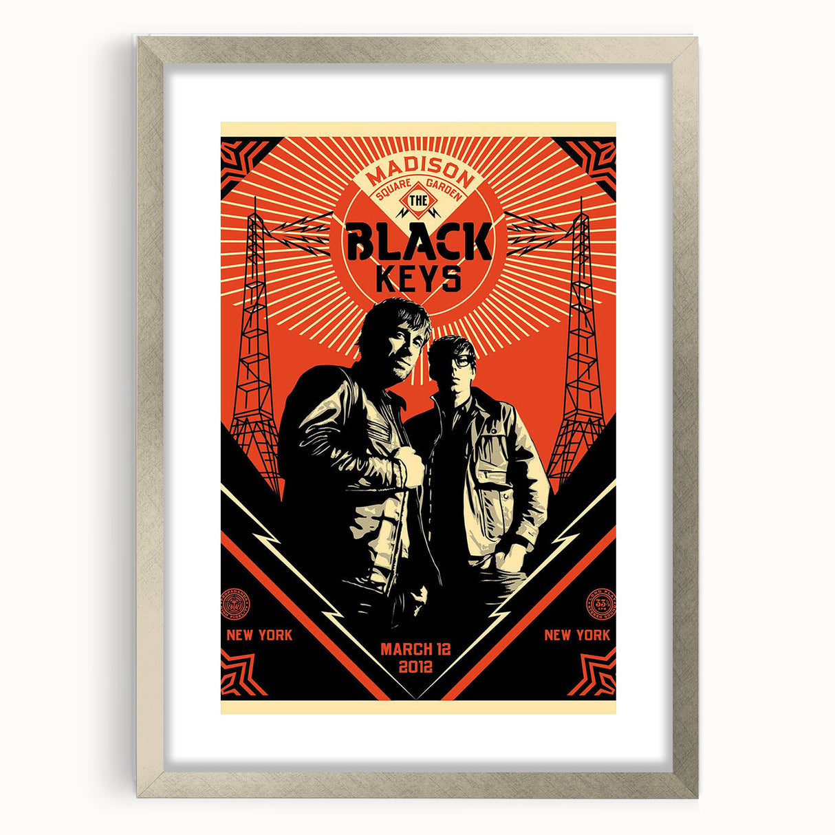 The Black Keys Concert Poster Art – Retro Rock Wall Decor