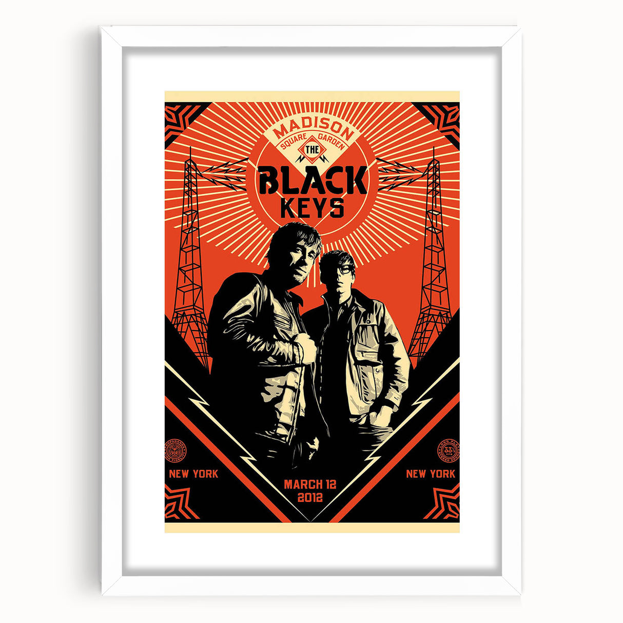 The Black Keys Concert Poster Art – Retro Rock Wall Decor