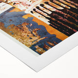 Retro Greece Travel Poster – Vintage Greek Architecture Art