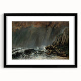 Dramatic Realism Seascape | Marine: The Waterspout by Courbet Print