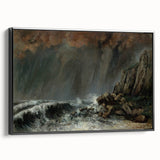 Dramatic Realism Seascape | Marine: The Waterspout by Courbet Print